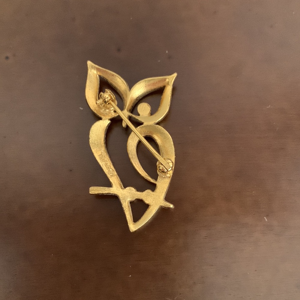 Vintage Trifari Owl brooch - Picture 5 of 6